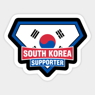 South Korea Super Flag Supporter Sticker